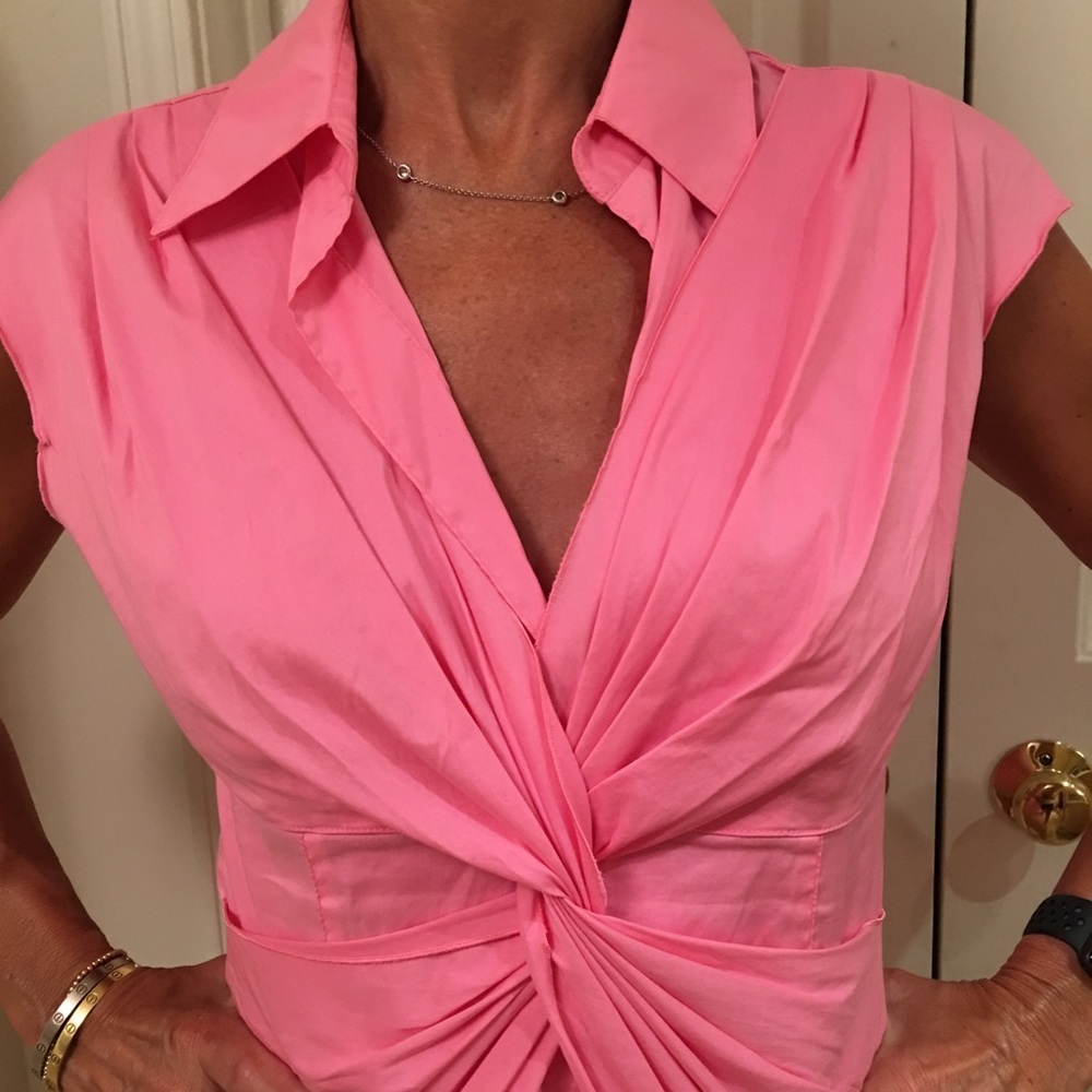Trina Turk watermelon sleeveless blouse M ChEAP